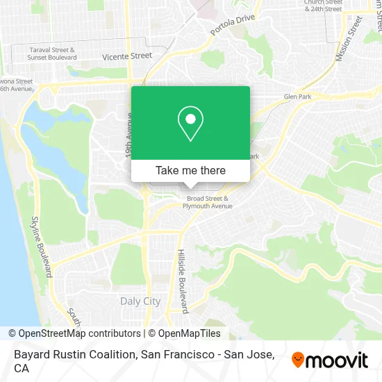 Bayard Rustin Coalition map