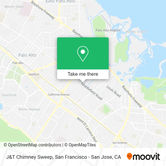 J&T Chimney Sweep map
