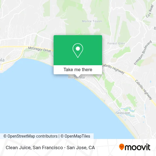 Clean Juice map