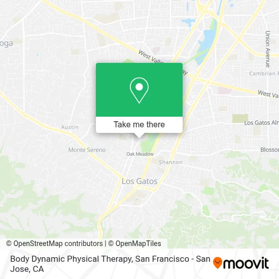 Body Dynamic Physical Therapy map