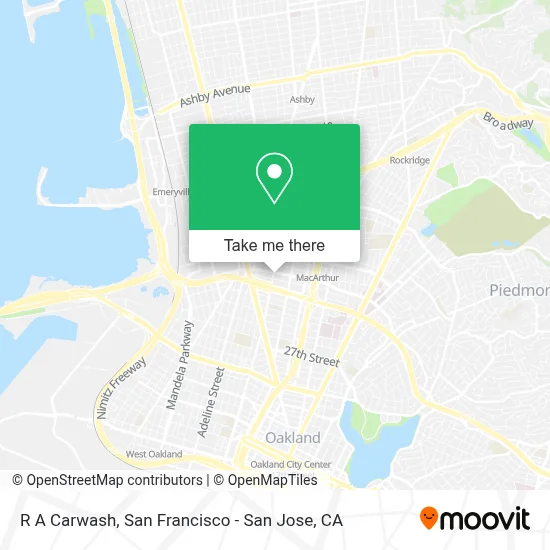 R A Carwash map