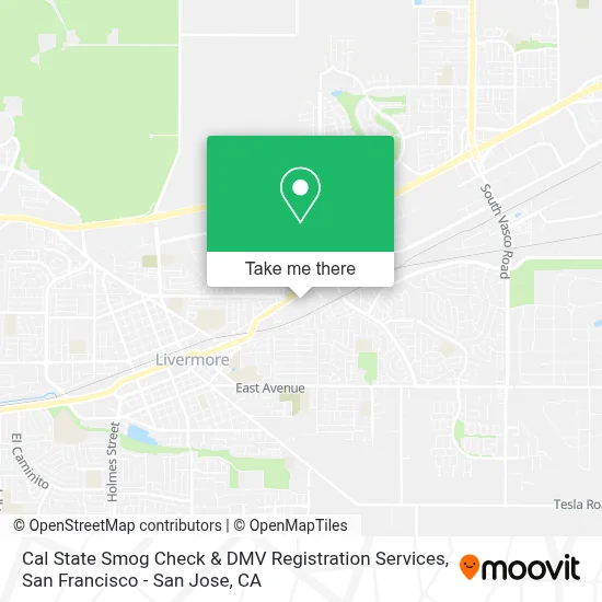 Cal State Smog Check & DMV Registration Services map