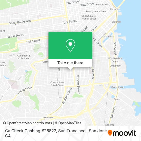 Ca Check Cashing #25822 map