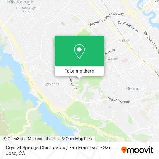 Crystal Springs Chiropractic map