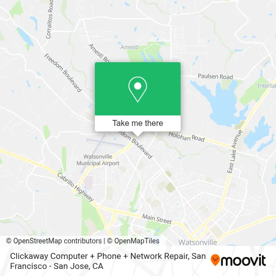 Clickaway Computer + Phone + Network Repair map
