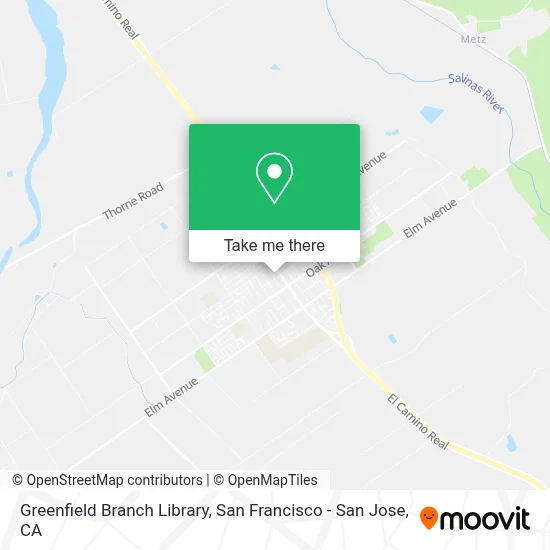 Greenfield Branch Library map