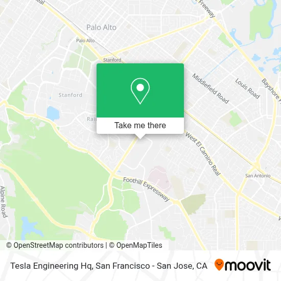 Tesla Engineering Hq map