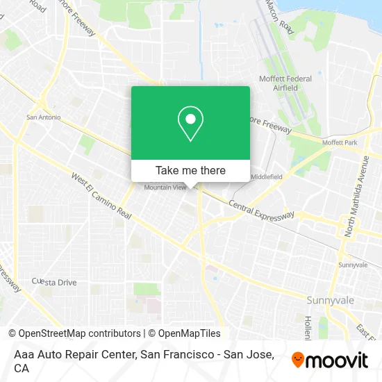Aaa Auto Repair Center map