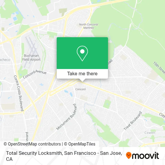 Total Security Locksmith map