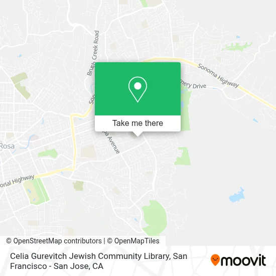 Celia Gurevitch Jewish Community Library map