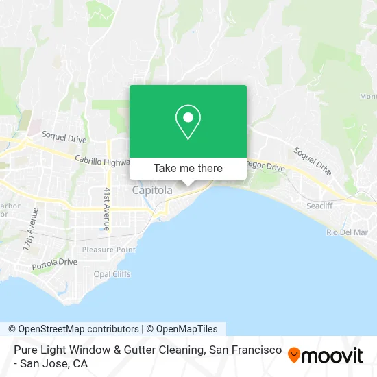 Pure Light Window & Gutter Cleaning map