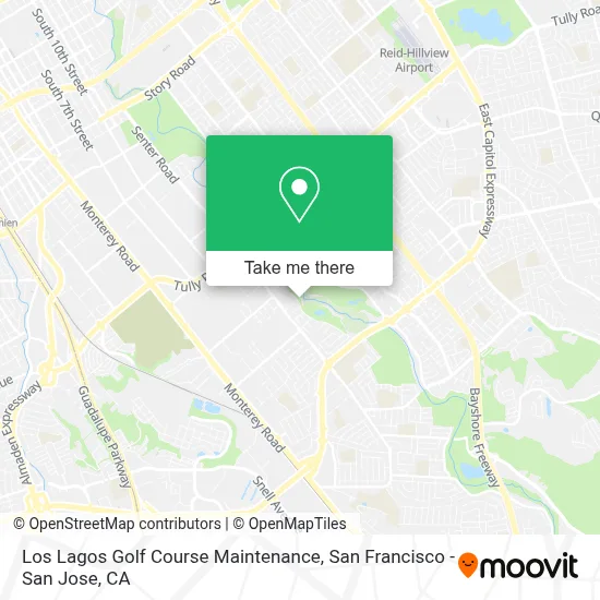 Los Lagos Golf Course Maintenance map