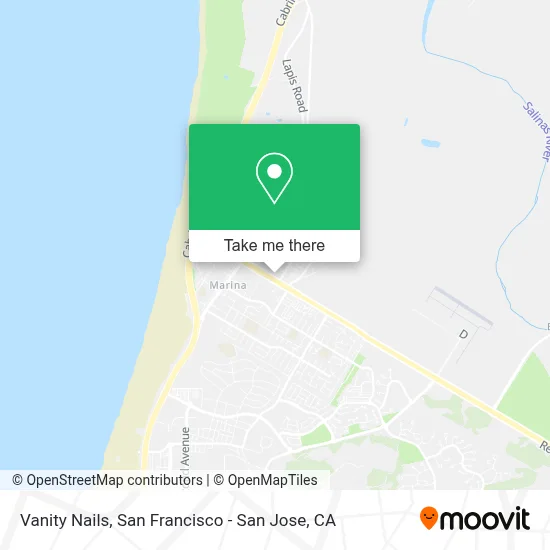 Vanity Nails map