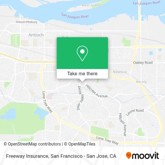 Freeway Insurance map