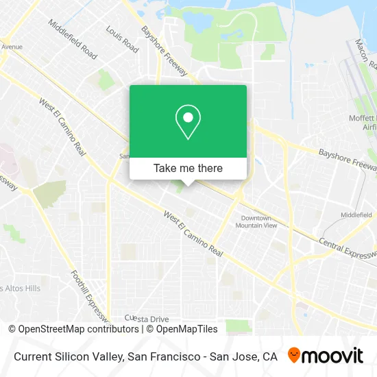 Current Silicon Valley map