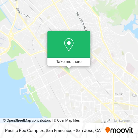 Pacific Rec Complex map