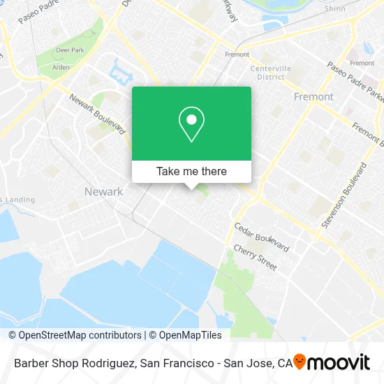 Barber Shop Rodriguez map