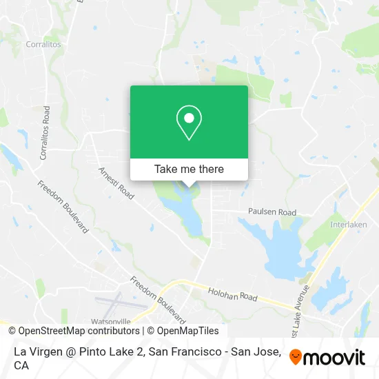 La Virgen @ Pinto Lake 2 map
