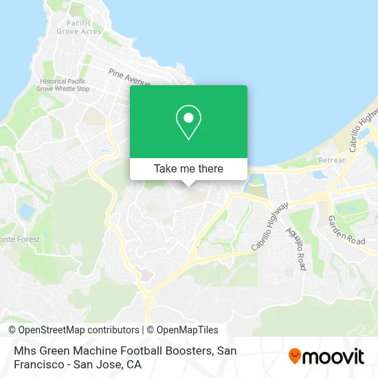 Mhs Green Machine Football Boosters map