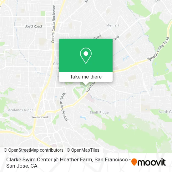 Clarke Swim Center @ Heather Farm map