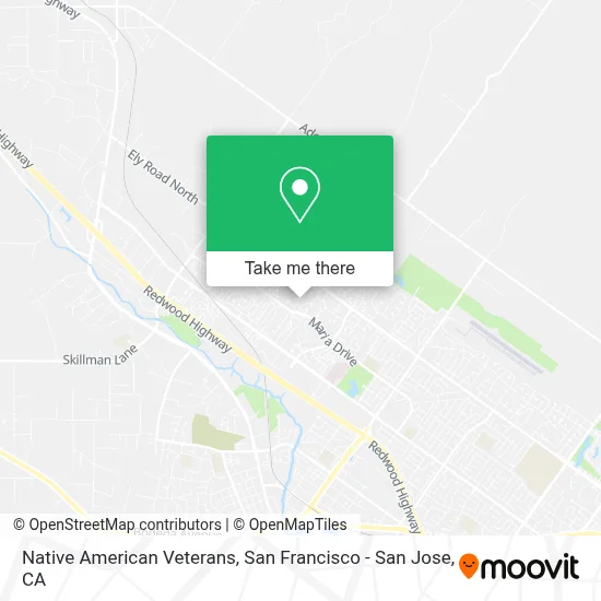 Native American Veterans map