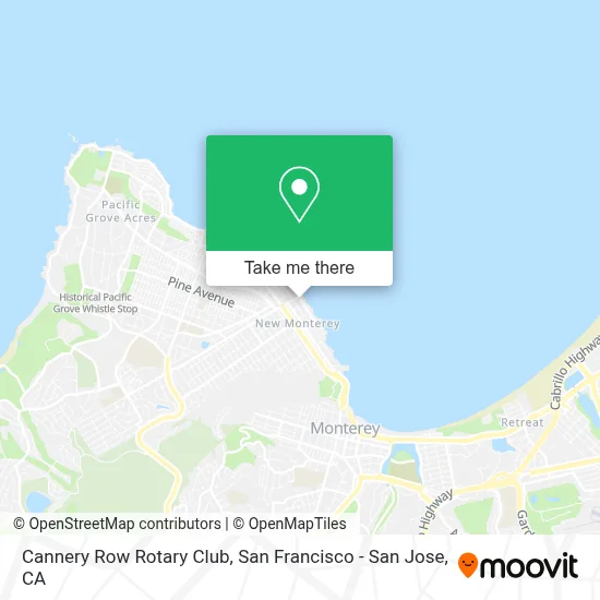 Cannery Row Rotary Club map