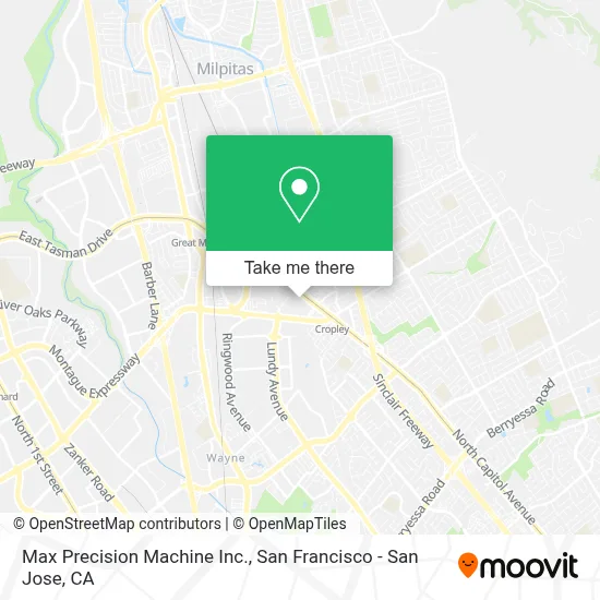 Max Precision Machine Inc. map
