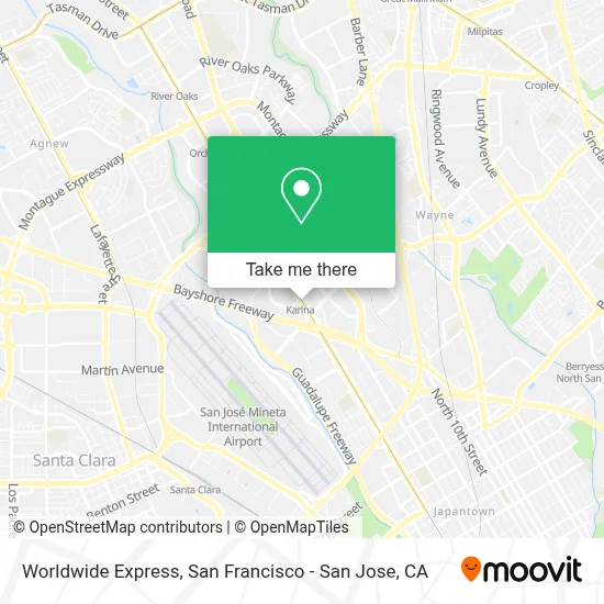Worldwide Express map