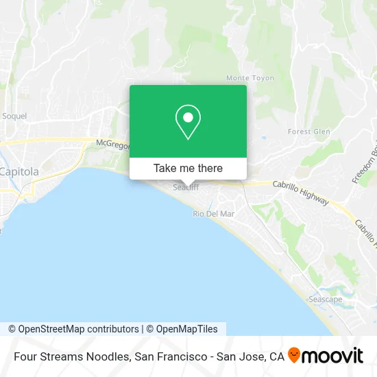 Four Streams Noodles map
