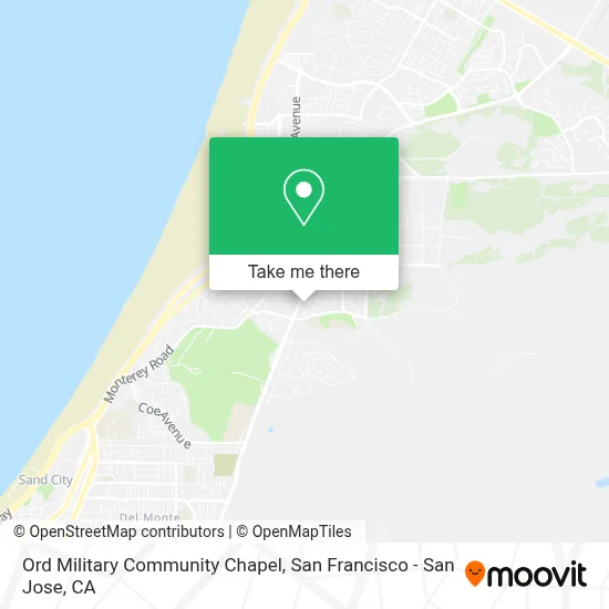 Ord Military Community Chapel map