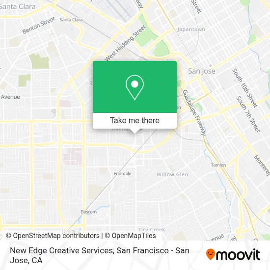 New Edge Creative Services map