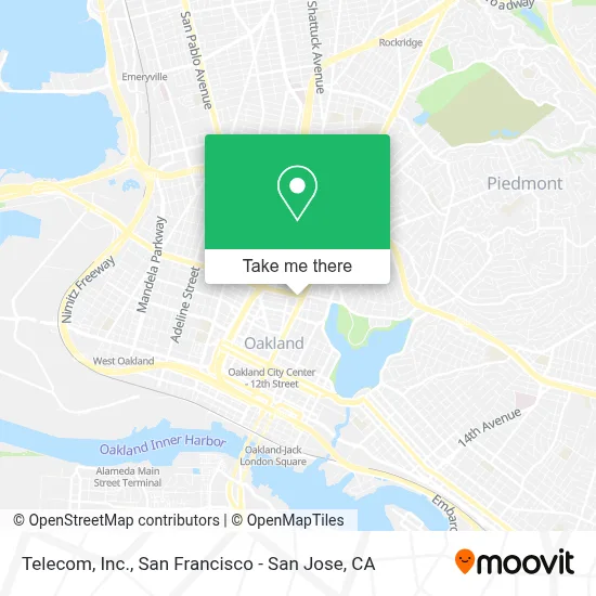 Telecom, Inc. map