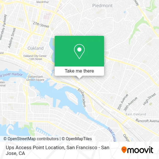 Ups Access Point Location map