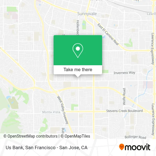 Us Bank map