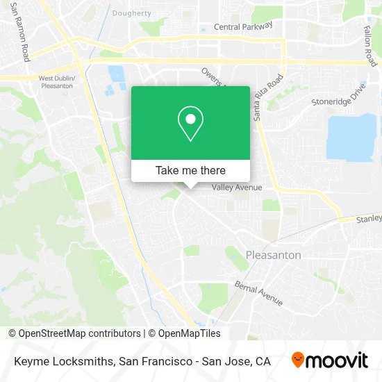 Keyme Locksmiths map