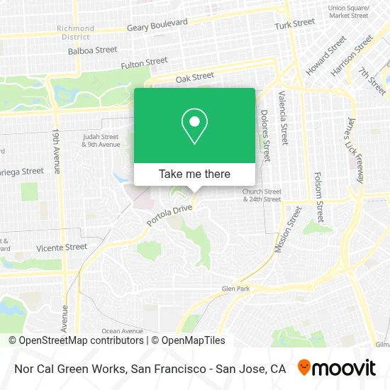 Nor Cal Green Works map
