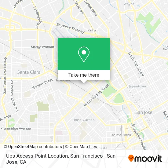 Ups Access Point Location map