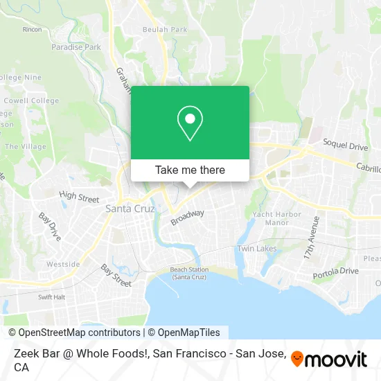 Zeek Bar @ Whole Foods! map