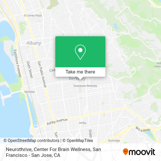 Neurothrive, Center For Brain Wellness map