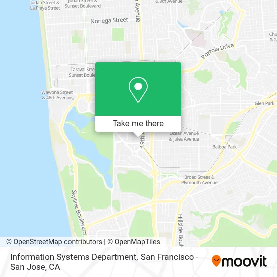 Information Systems Department map