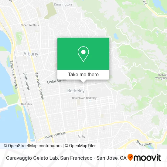 Caravaggio Gelato Lab map