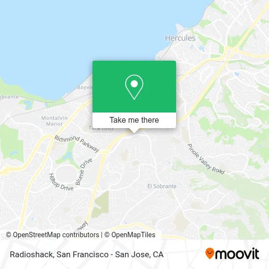 Radioshack map