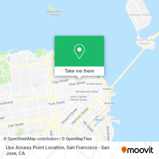 Ups Access Point Location map