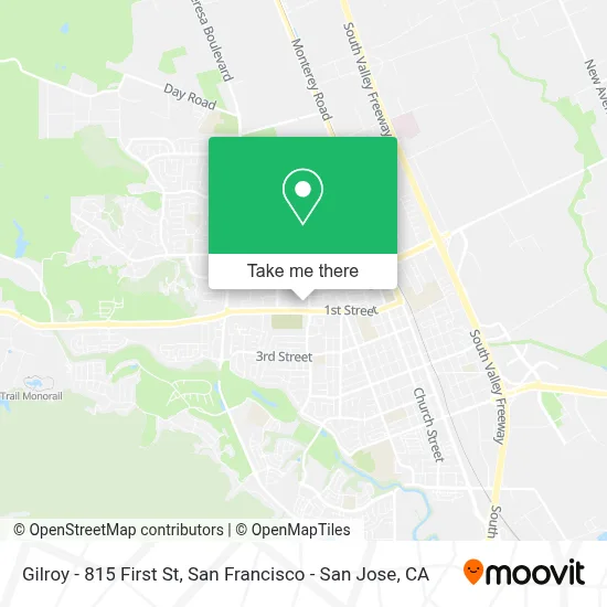 Gilroy - 815 First St map
