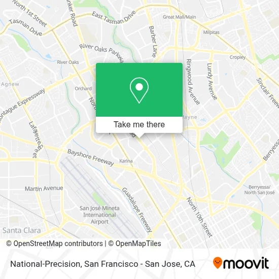 National-Precision map