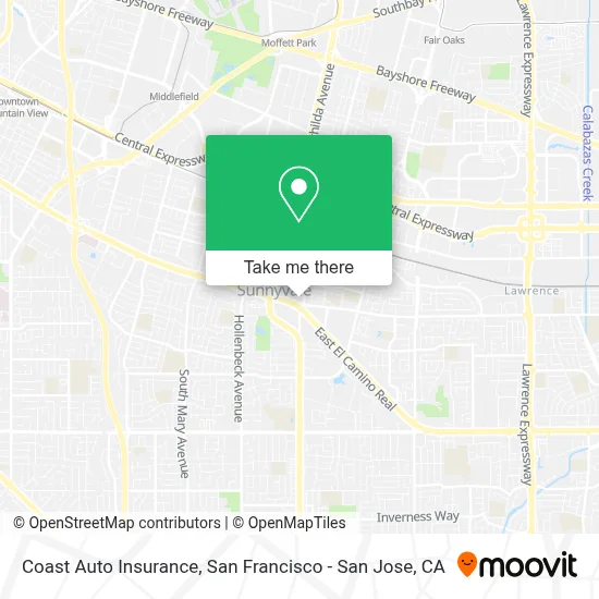 Coast Auto Insurance map