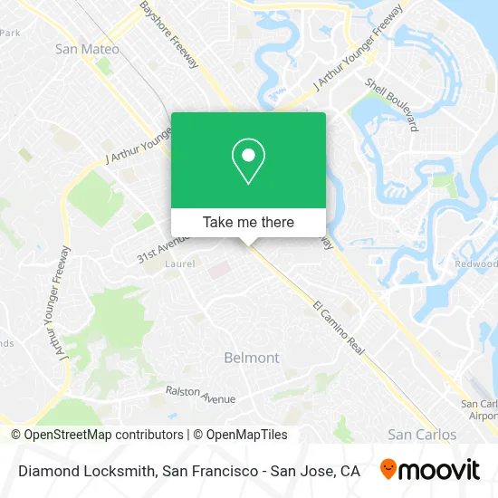 Diamond Locksmith map