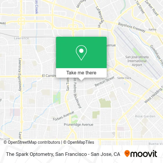 The Spark Optometry map