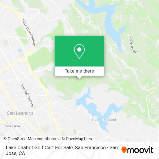 Lake Chabot Golf Cart For Sale map