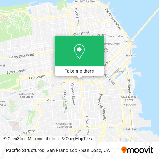 Pacific Structures map